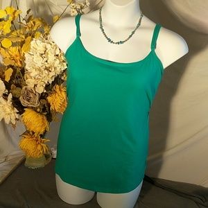 Stretchy teal camisole